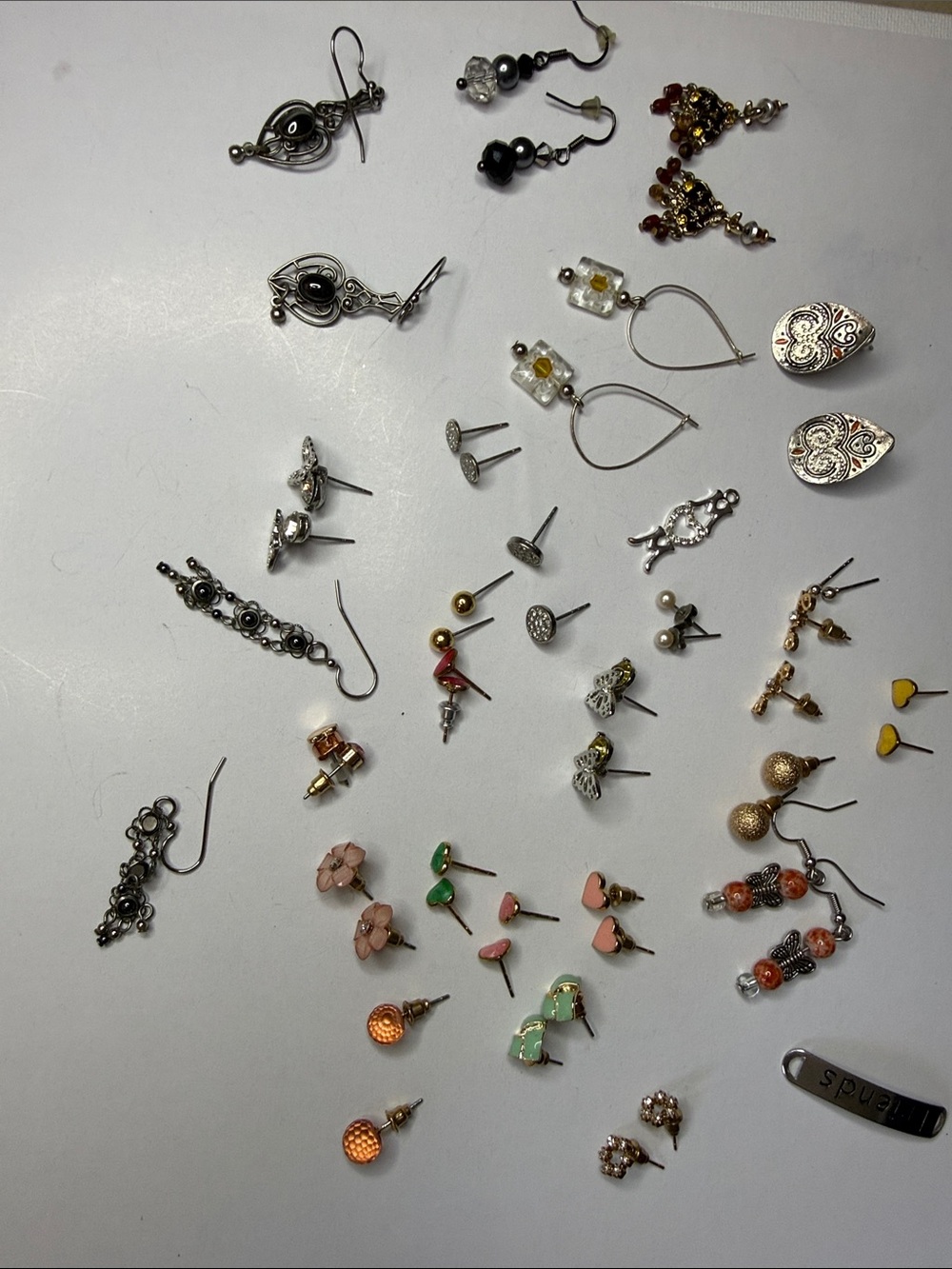 Mixed Women’s Earring Set in Silver, Gold, Pink, Green